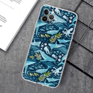 Ocean Whale Swark Sirming Phone Case Silicone Soft for iPhone 14 13 12 11 Pro mini xs max 8 7 6 mais x xs xr capa