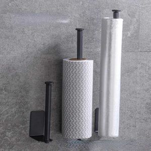 54 Ele titulares de papel higiênico suporte de parede de parede de papel higiênico suporte de papel de aço inoxidável cozinha de papel de papel de papel acessórios para toalhas de lençóis 240410