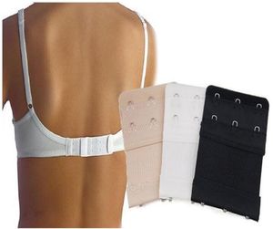 High quality elastic Women039s Soft Back Bra Band Extender 3 Hook or 2 Hook Brassiere Extender 100pcslot 1101405