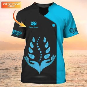 Masaż terapia męskie koszulki Masaż terapeuta pesonalizowana nazwa 3D drukowana koszulka unisex w stylu letnim T-shirt DW152