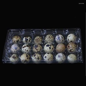 Storage Bottles 200pcs 18 Holes 198 41 102cm Quail Eggs Container Plastic Clear Egg Packing Boxes