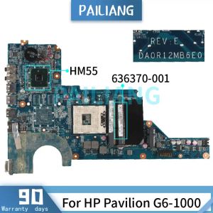 Moderkort DA0R12MB6E1 DA0R12MB6E0 för HP Pavilion G61000 G41000 Laptop Motherboard R12 636370001 HM55 DDR3 Mainboard Full testad