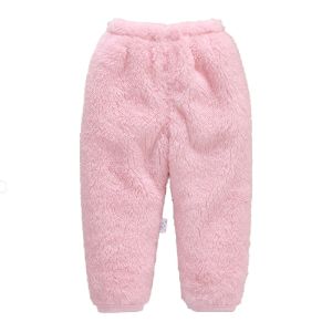 Pantaloni per vello per coralli del bambino pantaloni lunghi pantaloni da neonati di flanella calda e caldi pantaloni neonati bebe ragazzi ragazze gamberi baby leggings in inverno autunno