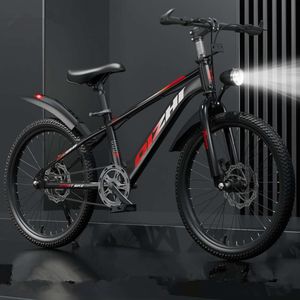 Bicchie per bambini, montagna 20 22 pollici 6-12, bambini di scuola secondaria di età inferiore ai bambini, freno a disco a velocità variabile singola, biciclette maschili e femminili,