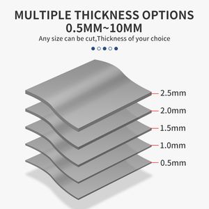 Luksusianzi 13 W/mk 100*100 mm procesora GPU ciepła silikonowa podkładka silikonowa 0,5/1/1,5/2,0/2,5 mm Przewódka Akcesoria procesora termicznego podkładki termicznej