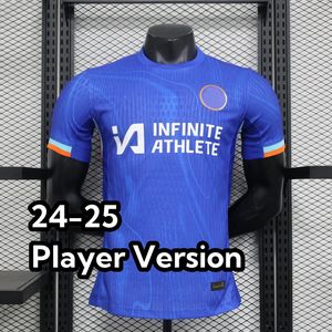 24/25 Chelse una maglie di calcio a casa via Sterling enzo caiceo lavia nkunku gallagher disasi uniformi da uomo maglietta maglietta da calcio 2024 2025 Versione giocatore