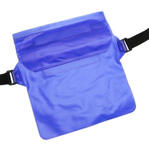 Waterproof Pouch Dry with Adjustable Waist Strap Waist Bag Screen Touchable for Beach, Swimming Boating, Fishing, Hiking 55KD