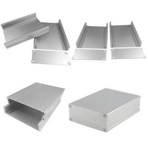 1Pc Circuit Board Shell Silver Electronic Project Box Practical Aluminium Shielding Box Durable Power Case Enclosure Case