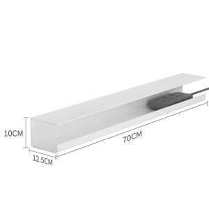 Raceway Under Desk Storage Storage Rack Gerenciamento da bandeja Setor de soquete Fio Adaptador de fios de fios de fio Adaptador de fio Organizador da tira da prateleira