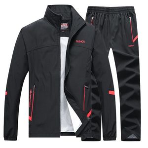 Casaco masculino de 2 peças de desporte masculino+calça Sportswear para jogging de basquete de basquete Sportswear
