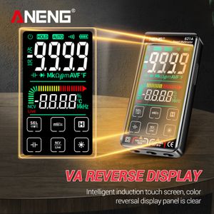 Aneng 621A Touchscreen Intelligenter digitaler Multimeter 9999 Zählt Auto -Bereich wiederaufladbarer NCV Universal Meter Voltmeter Amperemeter