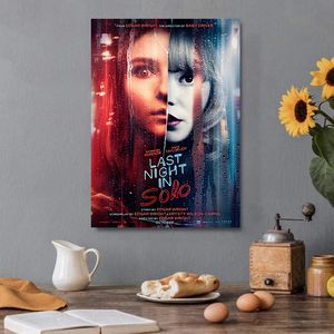 I går kväll i Soho Movie Poster Horror Thriller Film Canvas Målning HD Print Wall Art Bild för bar levande sovrum heminredning