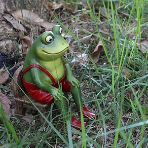 Garden Decorations Landscape Figurine Compact Frog Ornament Long Lasting Decorate Adorable Decor Micro