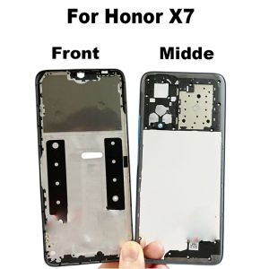 Средняя рама для Huawei Honor X7 Передняя панель с задней панелью ЖК-корпус держатель задней пластины шасси CMA-LX2