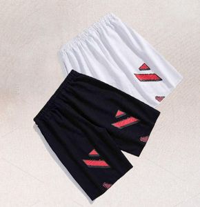 2022 Summer Fashion Brand Style White Cartoon Shorts Loose Casual Men's and Women's Love Pants gym8590473