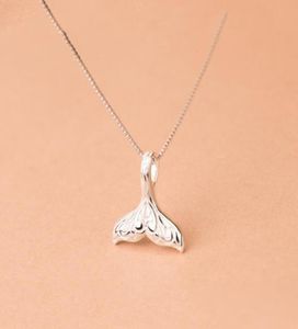 Collane a ciondolo design Design Animal Fashion Women Necklace Whale Tail Fish Charm Nautica Mermaid Eleganti Girlie Girlie Collette3389191