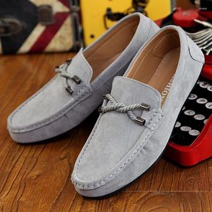 Casual Shoes Spring Autumn Men's Foot Set Sliping Leather Bean Lazy Single British Simple Loafers M1011