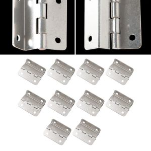 10PCS Wooden Box Hinge Windows Tri-Fold Right Angle 4-Hole Flat Hinge Cabinet Door Hinge Furniture Hardware Accessories