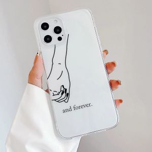 Mädchen BFF Beste Freunde für immer für immer Telefonkoffer für iPhone 15 14 13 11 Pro xs max 7 8 plus x xr se20 12 Mini niedliche Paare Cover