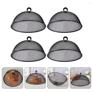 Dinnerware Sets 4 Pcs Stainless Steel Cover Tent For Outdoors Dust Protection Covers Indoor