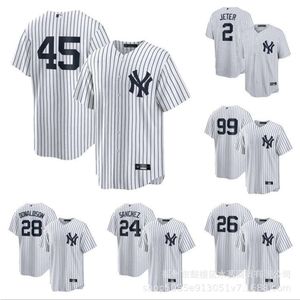 Jerseys Yankees Juiz#99 Rizzo#48 Nome do jogador da casa branca Jersey