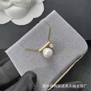 Designer Necklace for Woman Tiffanybead Necklace Luxury Charm Pearl Necklace Jewelry v Gold Flowing Gold Time Zhu Lock t Family Same Style Balance Wood Pearl Necklac