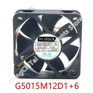 Pads originale 100% Funzionamento da 50 mm per G5015M12D1 +6 12V 0.2A 50*50*15mm 4pin Pwm Auto Audio Refleeting Fan