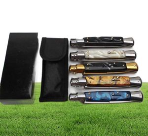 9 Inch Italian Mafia Godfather Single Action Automatic Knife D2 Blade Camping Pocket Survival Auto Knives A07 C07 UT85 UT88 BM 3314939528