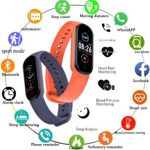 時計新しいタッチカラースクリーンM7スマートウォッチ女性フィットネストラッカーiOS Xiaomi SmartWatch Men Heart Reate Pedometer reloj inteligente