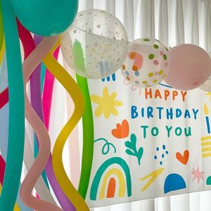 Tapestry Tapelestries Cute Hanging Birthday Wall Childrens Party Decoration Tyg Foto Bakgrund Scen Tapestry Home Bedroom Kawaii Decor R0411