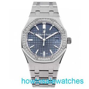 Male AP Wrist Watch Royal Oak 77351st Back Transparent Movem