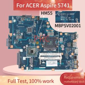 Moderkort NEW70 LA5892P för Acer Aspire 5741 5741G 5742 Gateway NV59C Laptop Motherboard MBPSV02001 HM55 DDR3 Notebook Mainboard