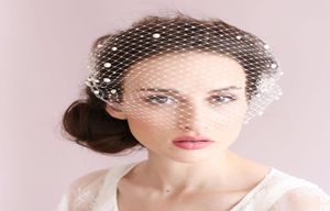 Pearl Boncuk Kuş Kacaj Bir Katman Narin El Yapımı Net Gelin Saç Aksesuarları 2017 Yeni Style2871540