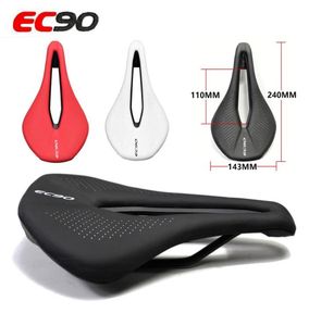 EC90 Bicycle Seat MTB Road Bike Selfles Pu Ultralight respirável confortável Seat Bike Bike Racing Saddle Parts Components6531325