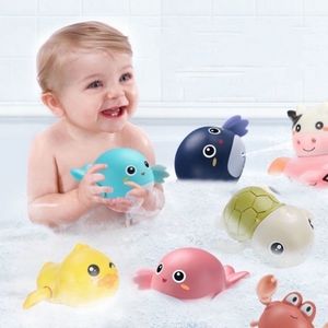 1 adet sevimli yunus yüzmek hayvan yara zinciri bebek çocuk banyo banyo oyuncak su oyuncak yüzme havuzu aksesuarları