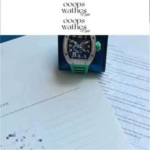 Designer Mens Watch Luxury Brand Watch Automatic Superclone Diamonds 18K Weißgold Zifferblatt mit doppelter Garantie -Kartencarbon -Glasfaser Sapphire