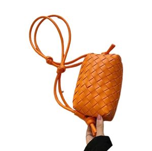 5AAAAA Brand Designer Bags Loop Woven Bag Сумка для камеры Mini Jodie Cloud Hobo Модная сумочка кожаная плечо кошелек 18x11cm4662272