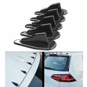 Universal EVO Style PP Roof Shark Fins Spoiler Wing Kit Vortex Generator