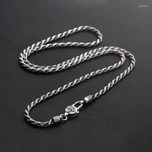 Colares de pingentes de personalidade de colar de 4 mm masculino de 4 mm de colar de seis caracteres de jóias de moda de tendência Vajra