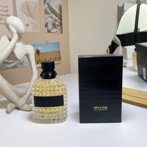 Luxury Parfums for Man Fragrance Yellow Dream Rockstud Noir EDT EAU De Toilette Spray 100ml 3.4 FL.OZ Top Quality Male Cologne Long Lasting Scent Fragrances Gifts