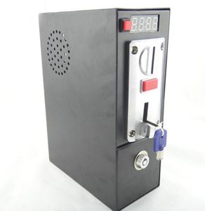 110V220V DG600F Caixa de controle de temporizador operada por moedas com seis tipos de aceitador de seletor de moedas para massagem de lavagem Cadeira1013072