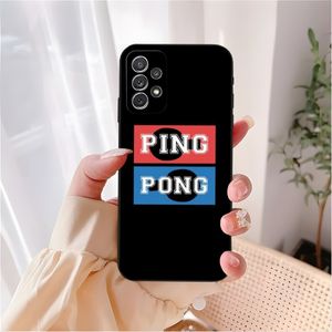 Bord Tennisracket Ping Pong -telefonfodral för Samsung A23 A13 A52 A53 A51 A12 A50 A33 A22 A31 A40 A03S A32 A21 A81 A73 Cover