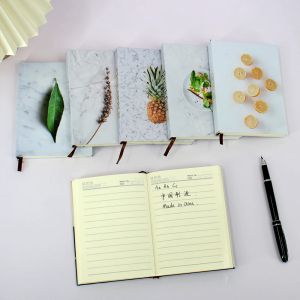 Notebooks Mini Pocket Notebooks A6 Size Hardcover Handmade Notebook Horizontal Line Diary Journal School Office Stationery Supplies