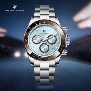 Wristwatches PAGANI DESIGN 2023 Mens Quartz es Mens VK63 Chronograph Sports For Men Automatic Stainless Steel Sapphire Waterproof