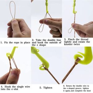 7Pcs Fishing Hook Quick Removal Device Fish Hook Fast Knot Tier Tool Tying Kit Hook Detacher Extractor Fishing Accessories