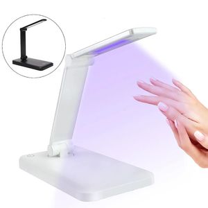 Portable Fold Nail Dryer UV LED Light Lamp för naglar Snabbtorkande manikyr härdning All Gel Polish 10 LED USB 240401