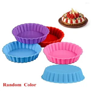 Baking Moulds Silicone Fruit Tool Dessert Pie Pan Tray Cake Mold Egg Tart