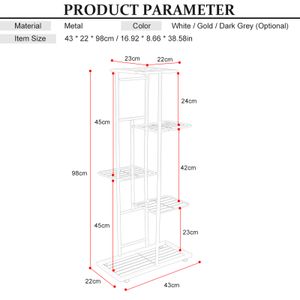 Bitki Stand 5 Katmanlar 6 Saksı Saksı Tutucu Rafları Ekiter Raf Depolama Ekran İç Mekan Bahçe Balkonu