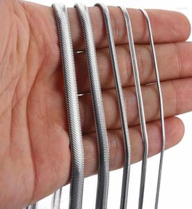 Цепочки сети сети цепь из нержавеющей стали для мужчин мальчик 3/5/6 мм серебряный цвет 18-20-дюймовый ювелирные аксессуары 5514610