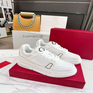 Grunder Sommer weiß Valenstino Echte Modedesigner Vielseitige Turnschuhe Lederschuhe Trainerin Casual einfaches Board Neues Männer Little Damen flach nmyw